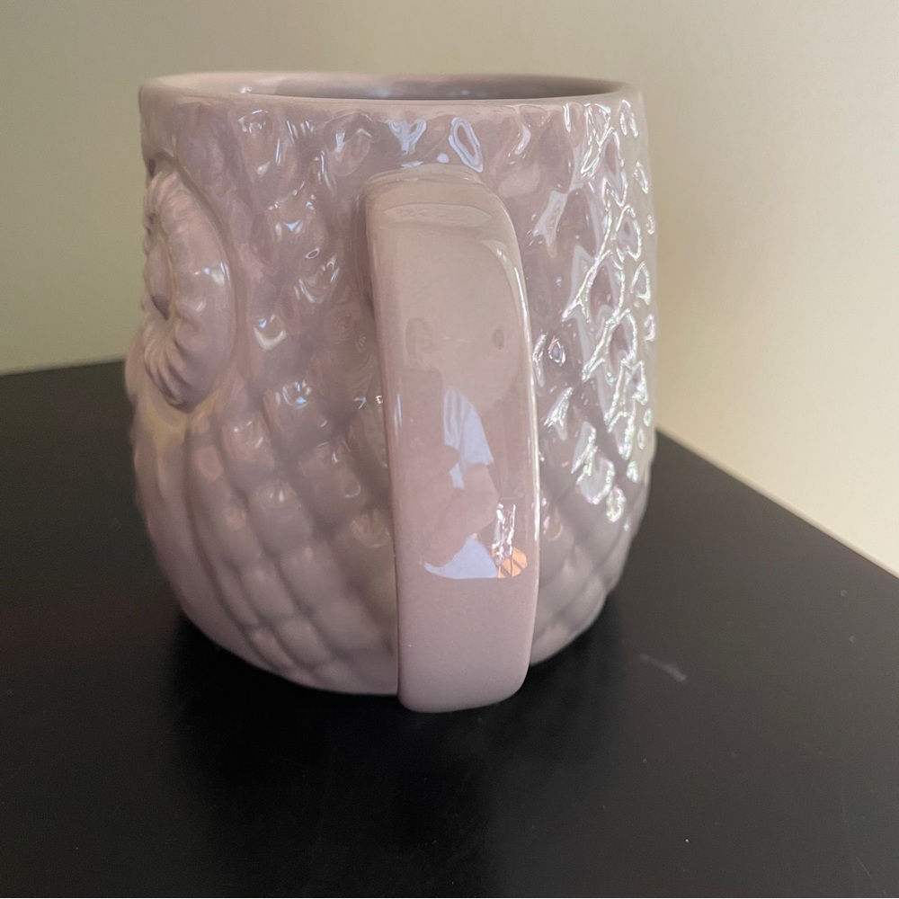 Great Gatherings Owl Gray 3D Ceramic Large Tea Cup Coffee Mug 16 oz - Picture 2 of 5